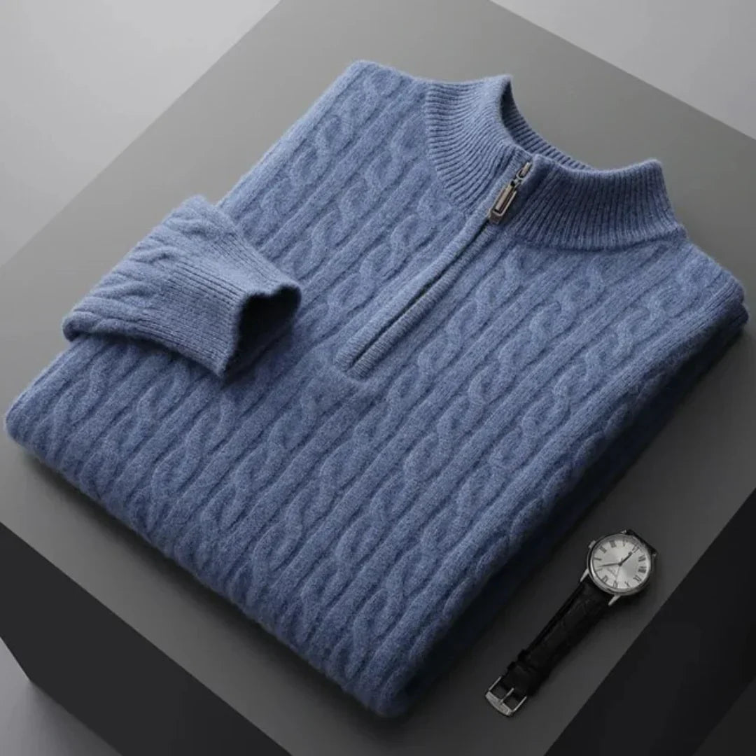 Magnus København | Deneb Cashmere Vævet Halv Zip