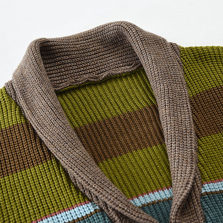 Magnus København | Herresweaterjakke med Farveblok