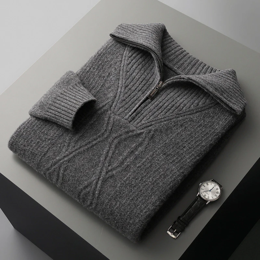 Magnus København | Taranto Merino Uld Zip Sweater