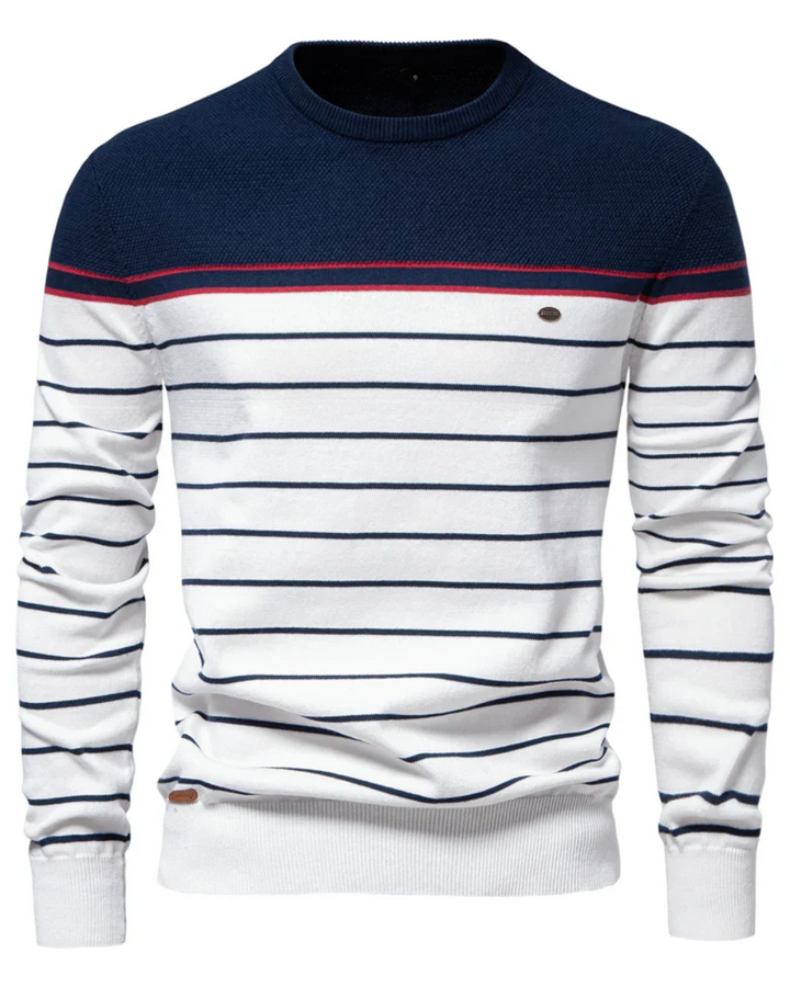 Magnus København | Herresweater med Stripedesign