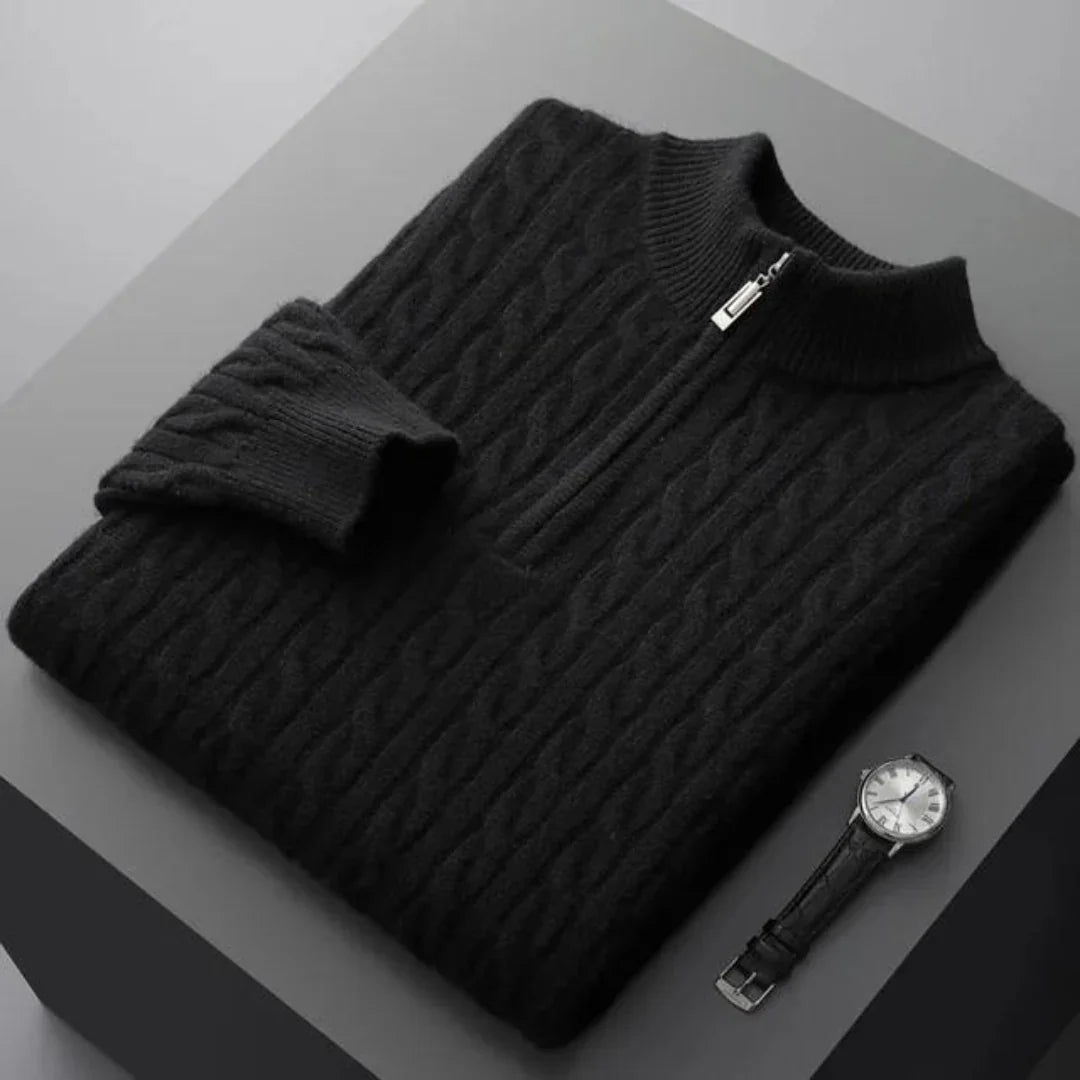 Magnus København | Deneb Cashmere Vævet Halv Zip