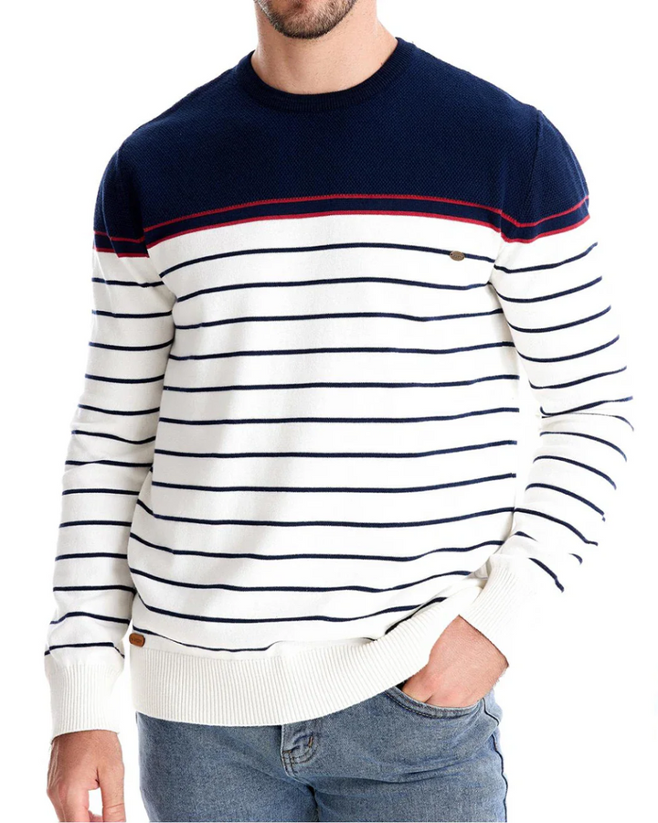 Magnus København | Herresweater med Stripedesign