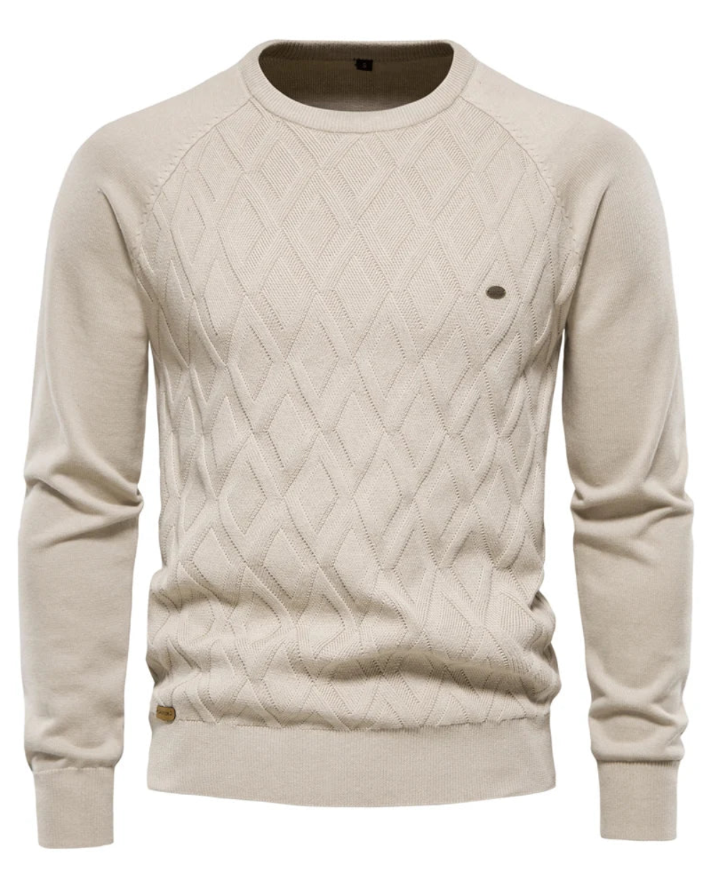 Magnus København | Herresweater med ternet design V2