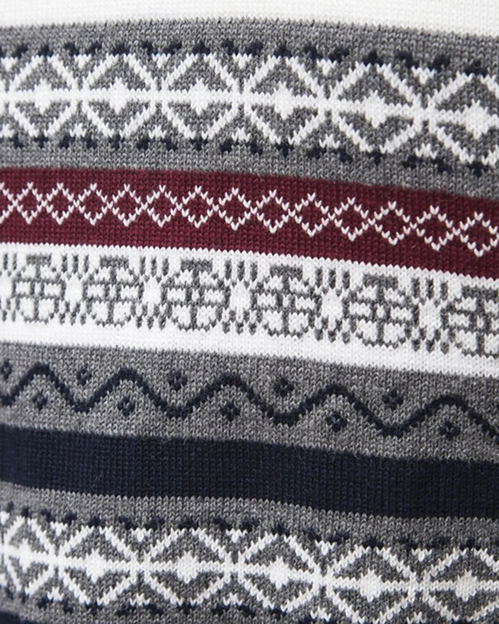Magnus København | Frederico Cotton Zip Sweater med Mønster