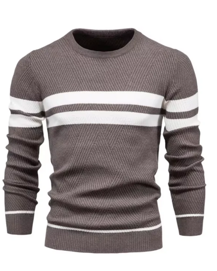 Magnus København | Stilfuld Herresweater Med Striber