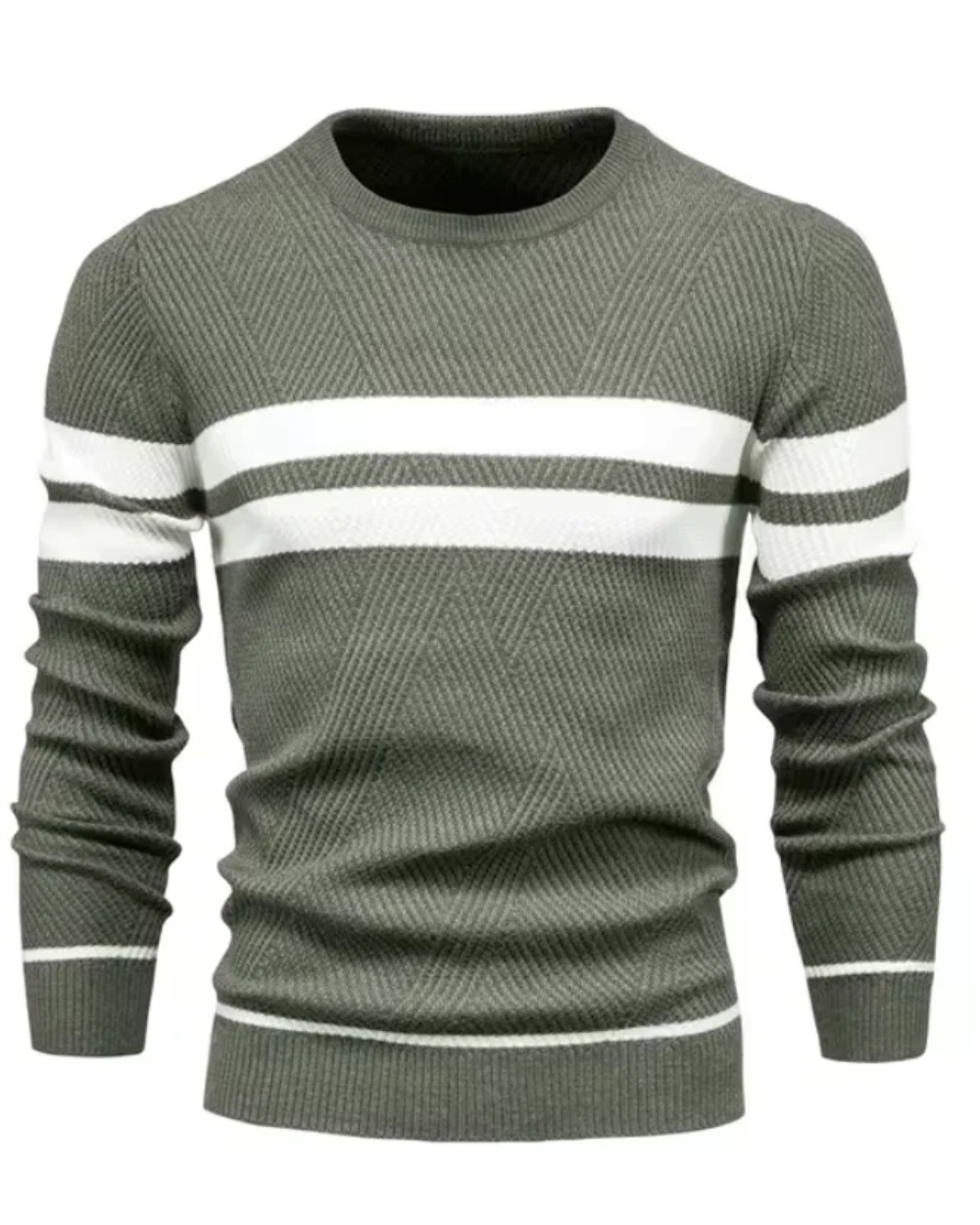 Magnus København | Stilfuld Herresweater Med Striber