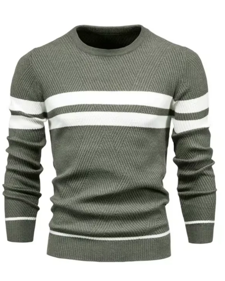 Magnus København | Stilfuld Herresweater Med Striber