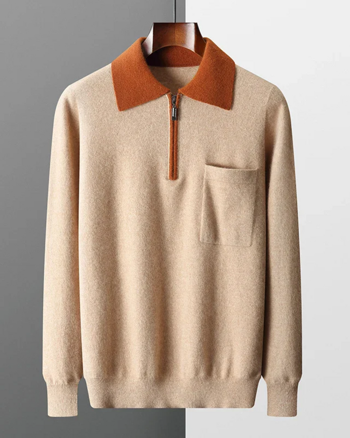 Magnus København | Polo Castelle med lynlås i cashmere