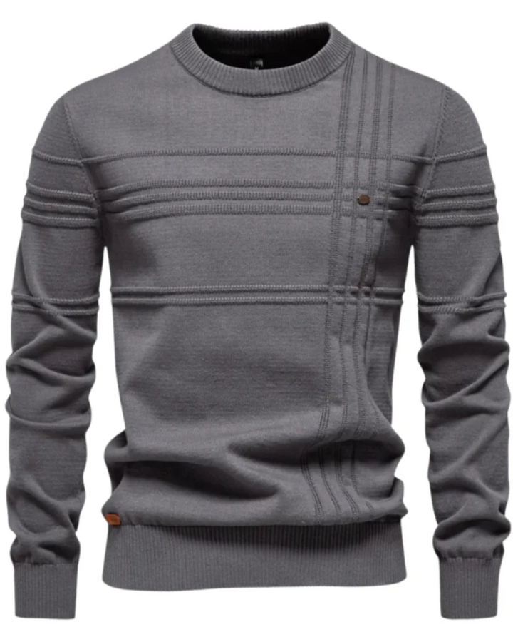 Magnus København | Herresweater med ternet design