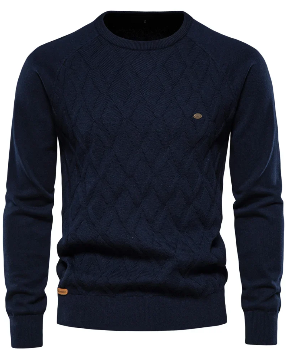 Magnus København | Herresweater med ternet design V2