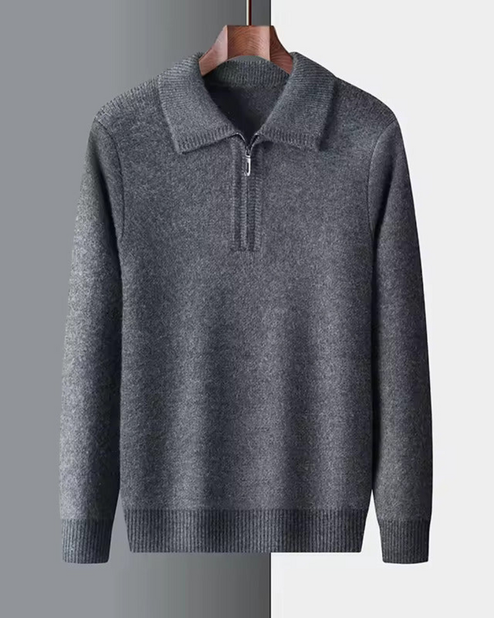 Magnus København | Cashmere sweater med kvart lynlås Gstaad