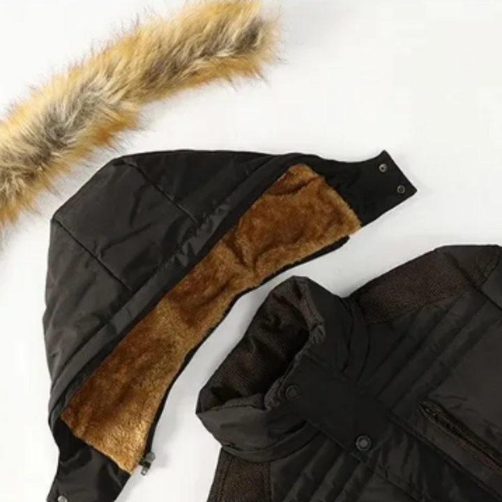 Magnus København | Elegant Polstret Fleece Vinterjakke