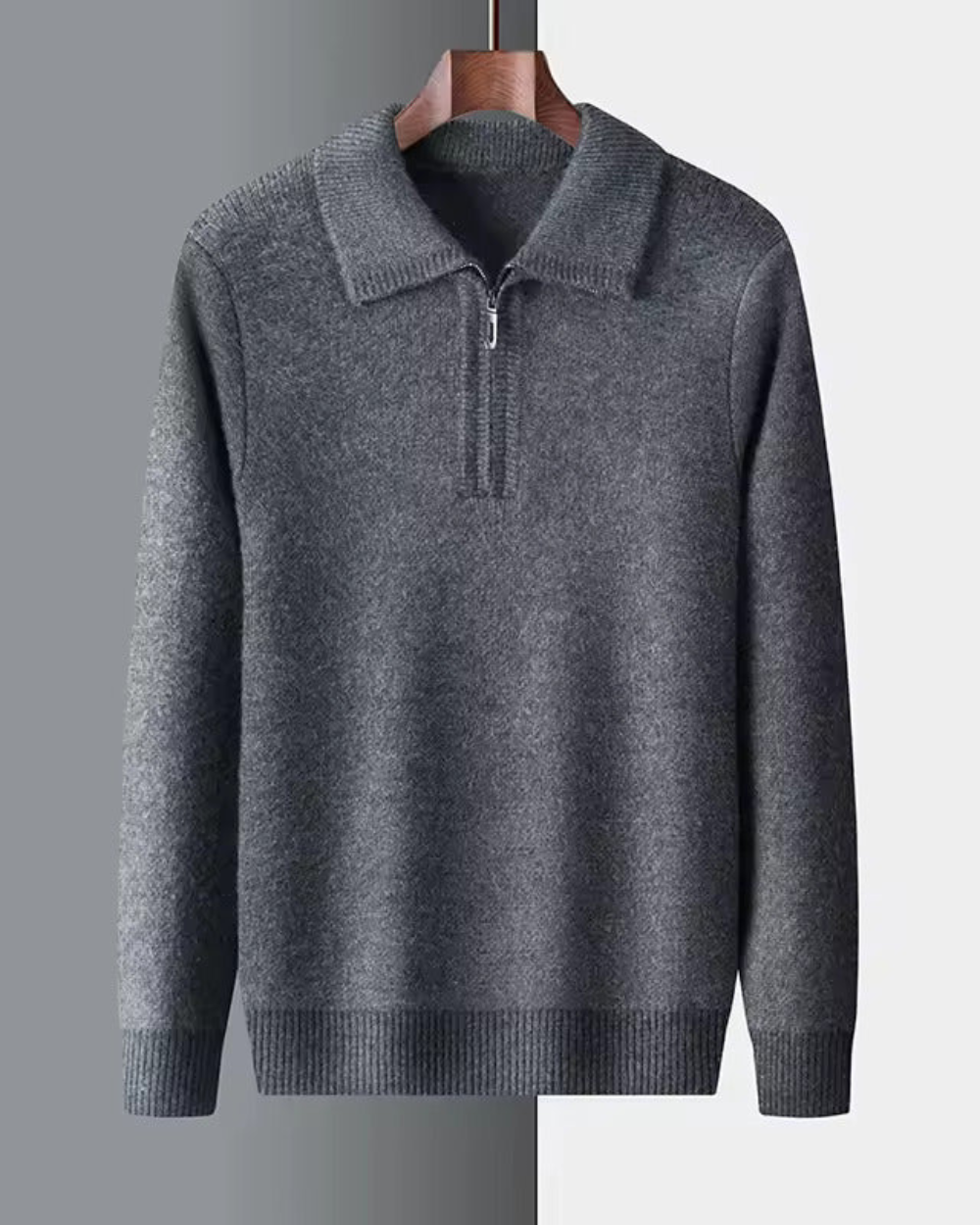 Magnus København | Gstaad Cashmere Quarter Zip Sweater