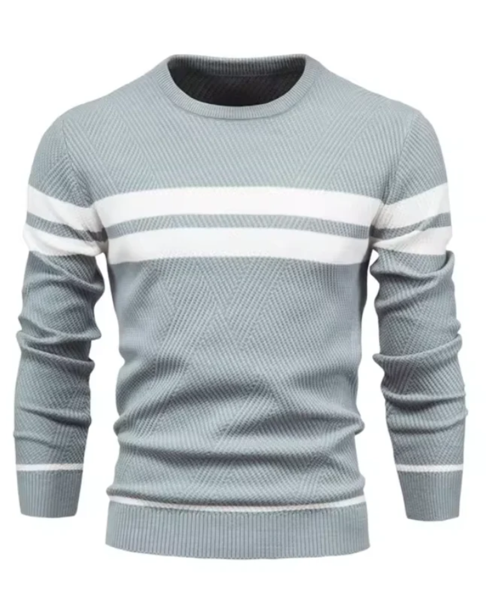 Magnus København | Stilfuld Herresweater Med Striber
