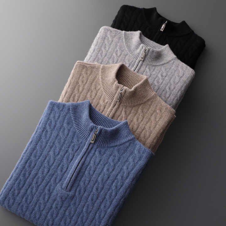 Magnus København | Deneb Cashmere Vævet Halv Zip