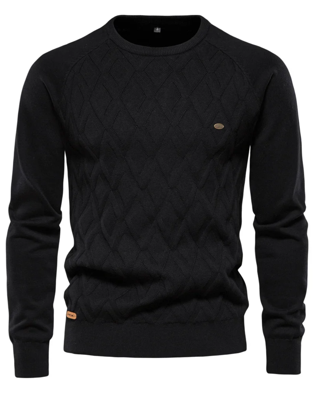 Magnus København | Herresweater med ternet design V2