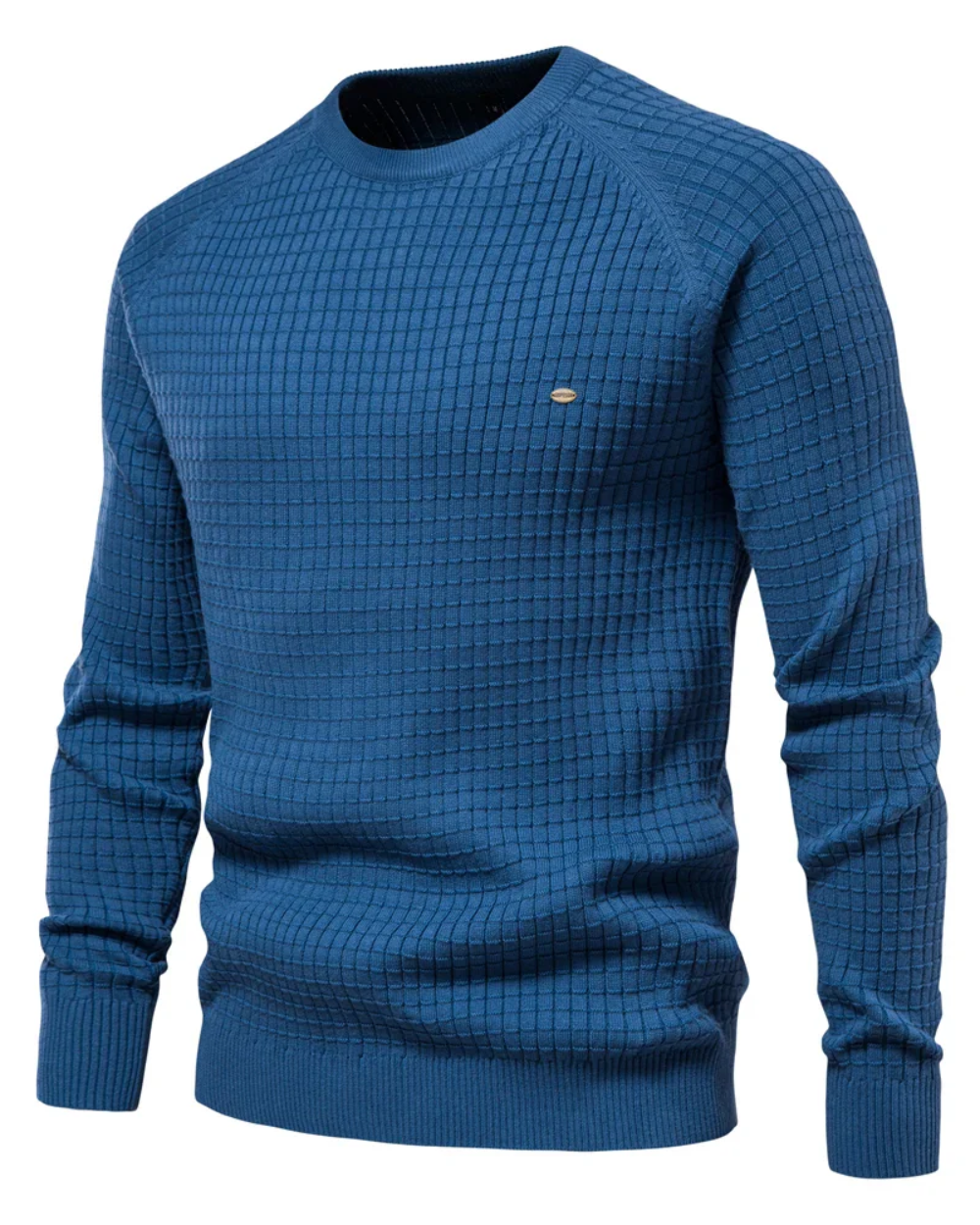 Magnus København | Herresweater med Rutenetmønster
