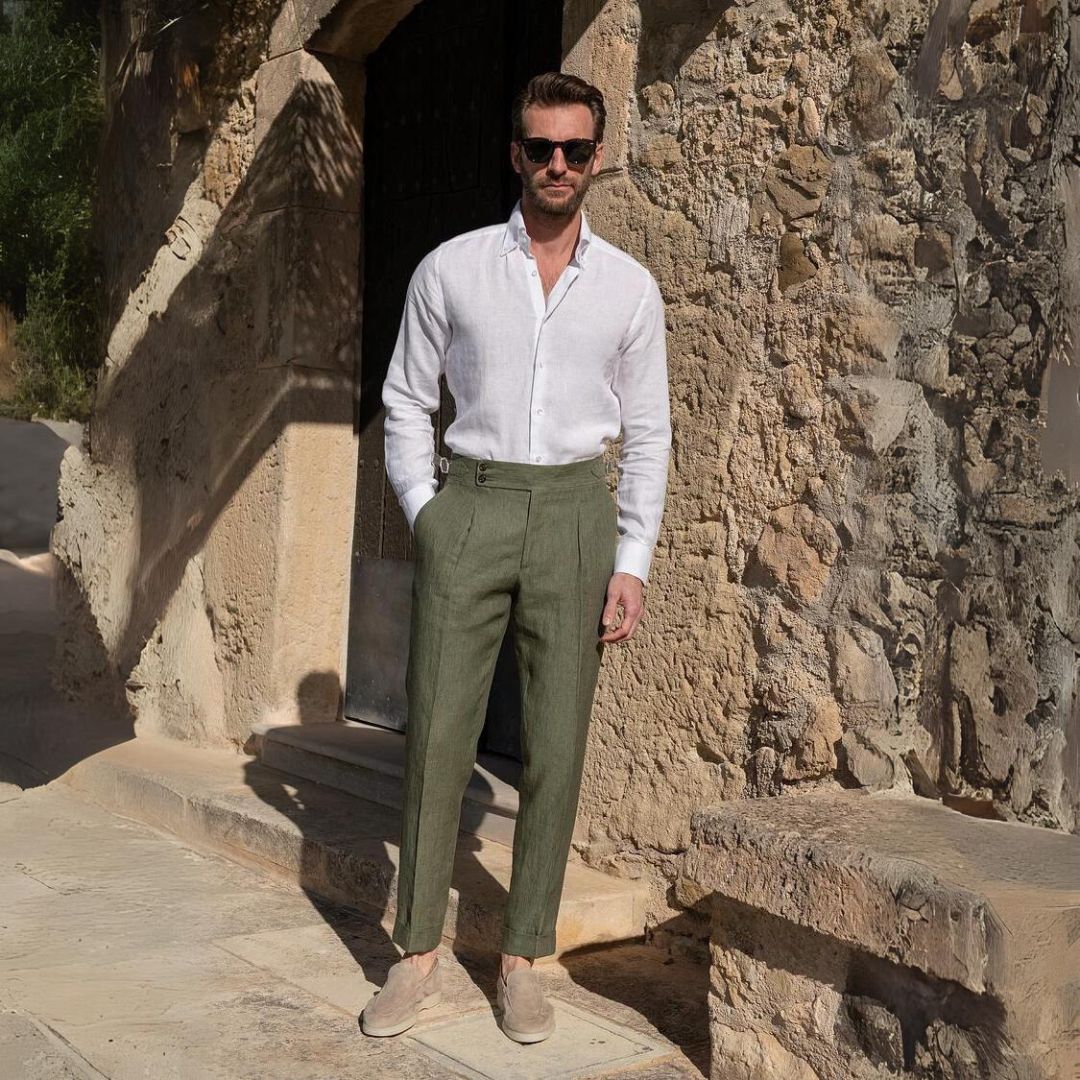 Magnus København | Gold Coast Linned Pantalon