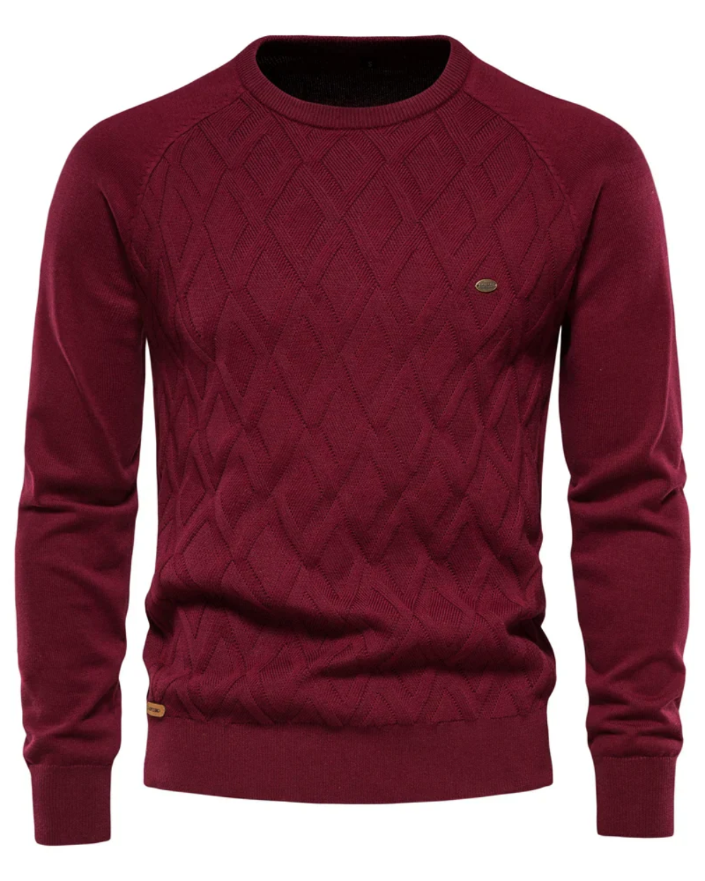 Magnus København | Herresweater med ternet design V2