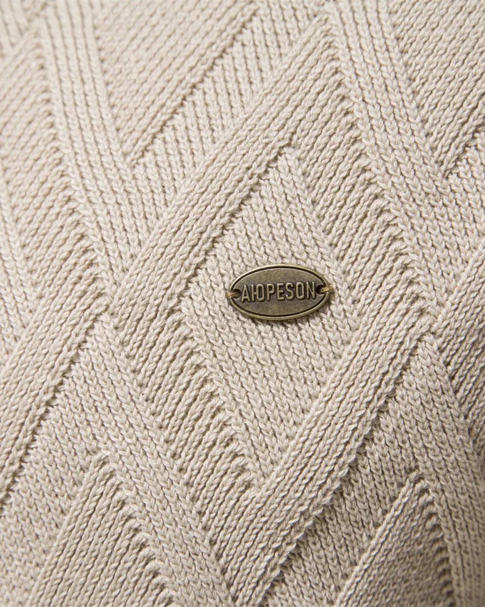 Magnus København | Herresweater med ternet design V2