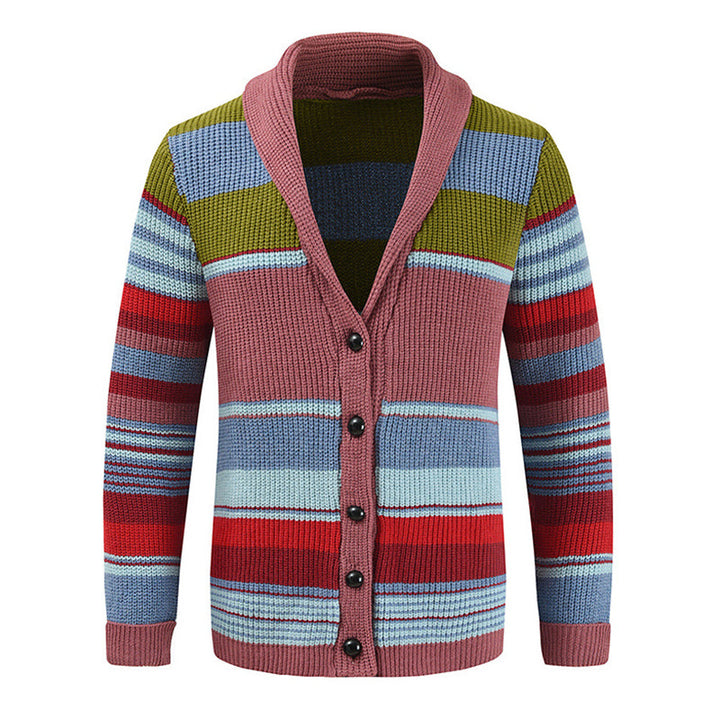 Magnus København | Herre Colorblock Lapel Sweater Jakke