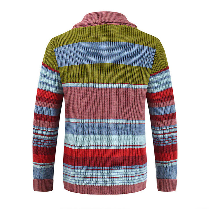 Magnus København | Herre Colorblock Lapel Sweater Jakke