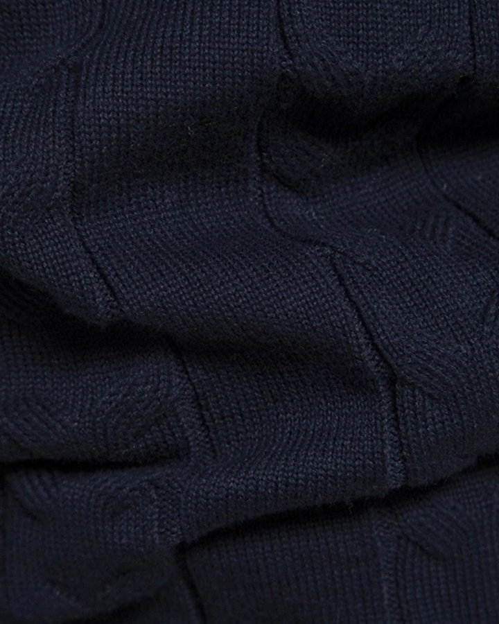 Magnus København | Frederico Cotton Zip Sweater med Mønster