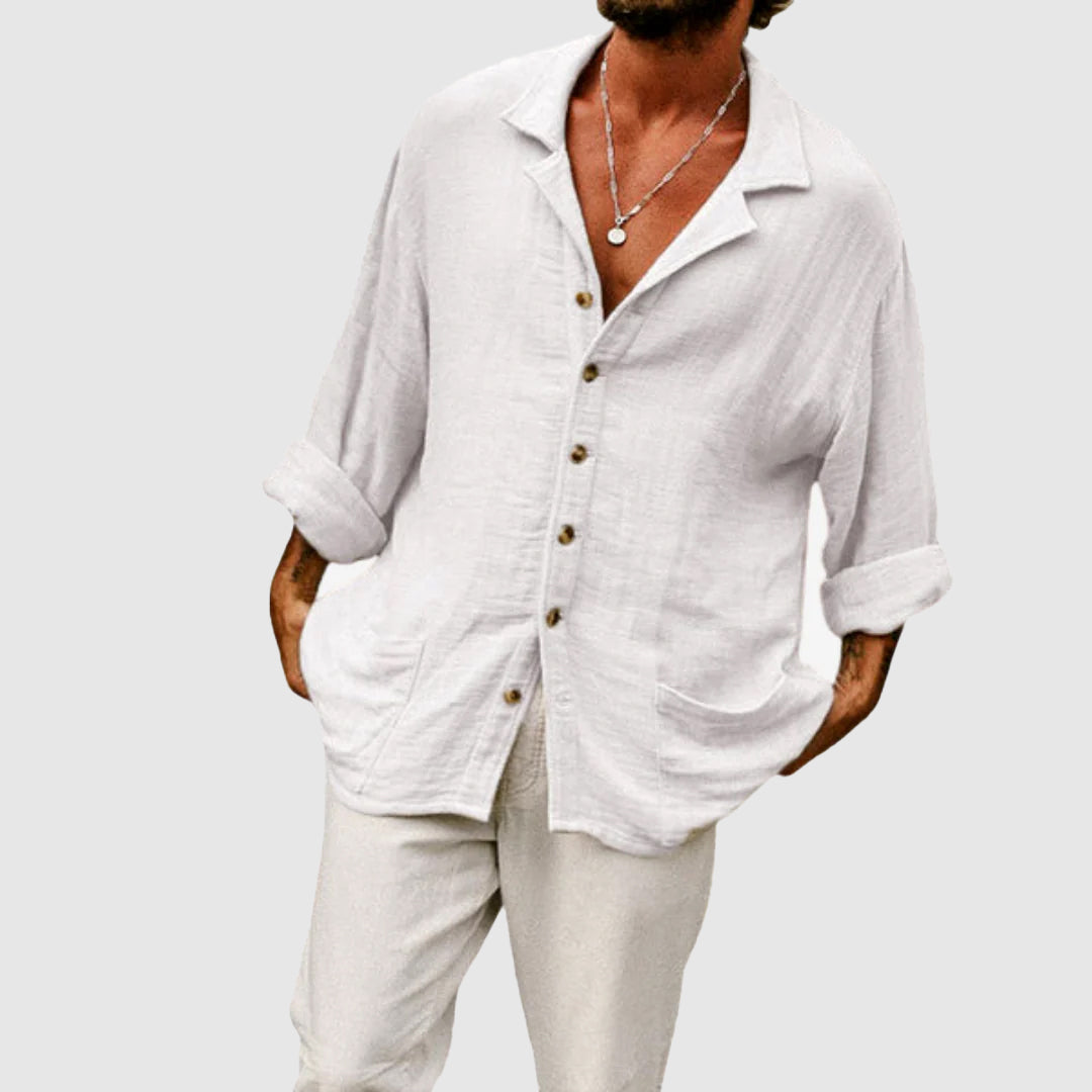 Magnus København | Palm Springs Linned Skjorte