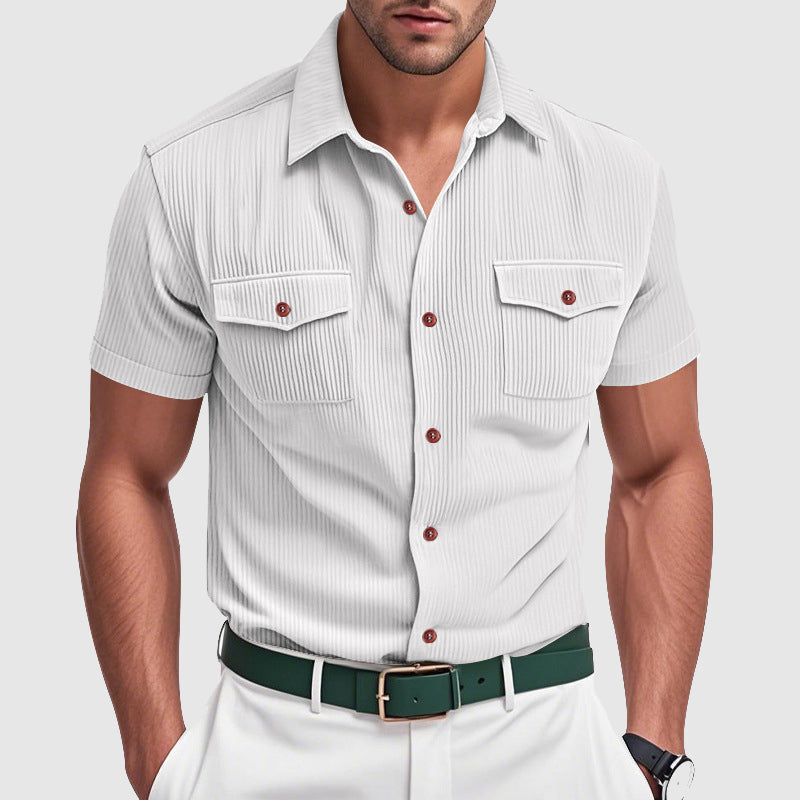 Magnus København | Elegant Corduroy Herreskjorte