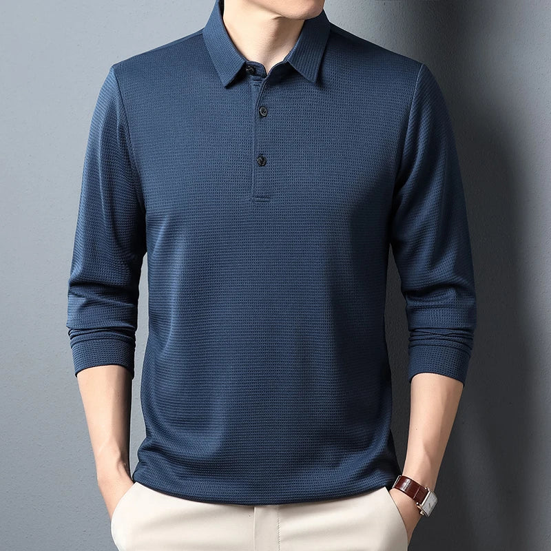 Magnus København | Elegant Langærmet Polo Shirt