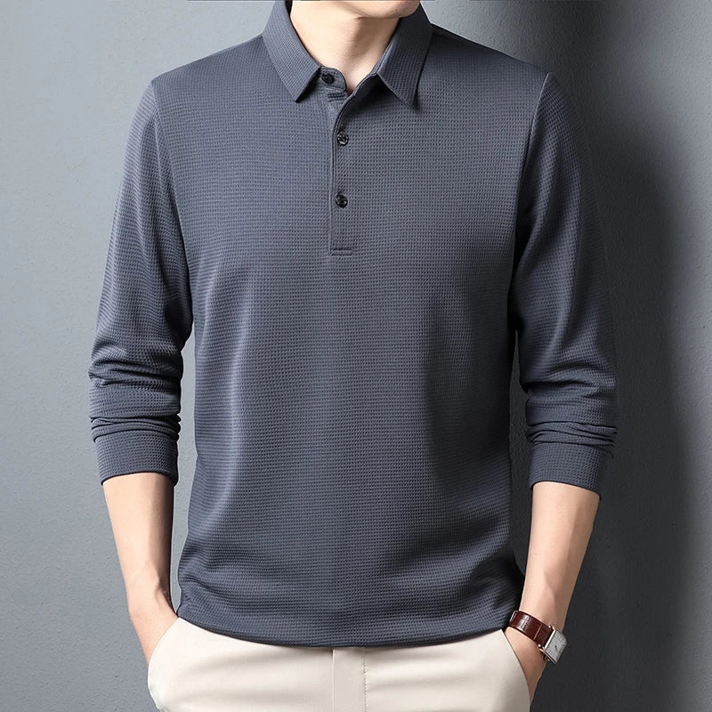 Magnus København | Elegant Langærmet Polo Shirt
