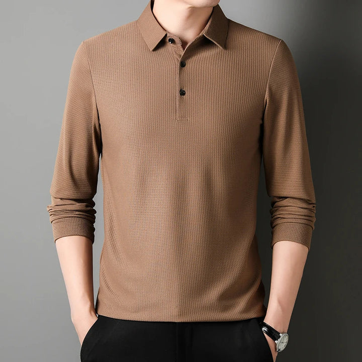 Magnus København | Elegant Langærmet Polo Shirt