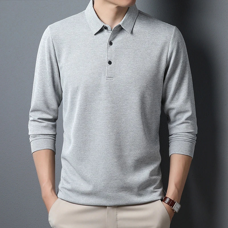 Magnus København | Elegant Langærmet Polo Shirt