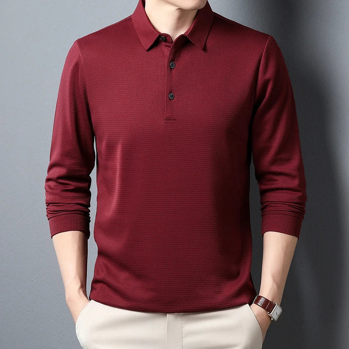 Magnus København | Elegant Langærmet Polo Shirt
