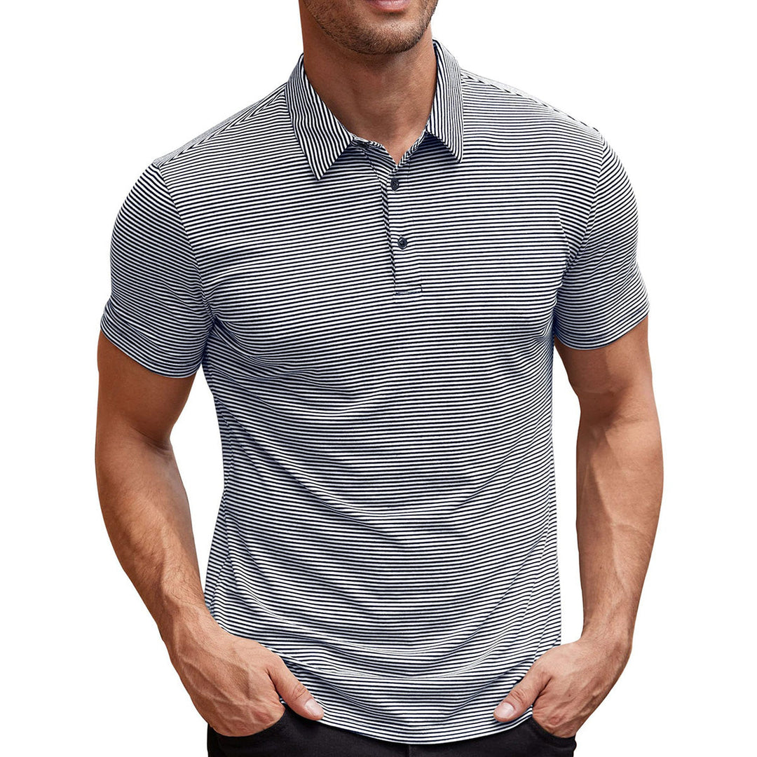 Magnus København | Stribet Polo T-shirt