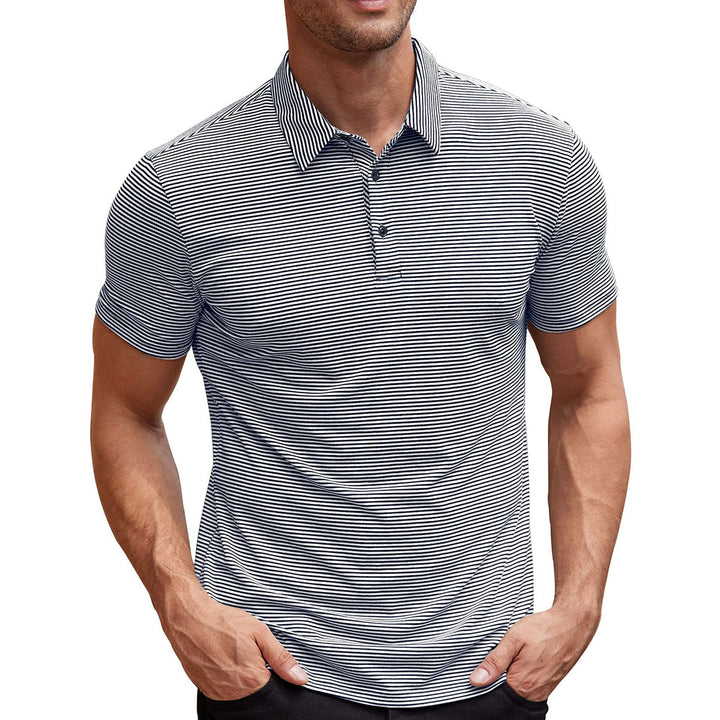 Magnus København | Stribet Polo T-shirt