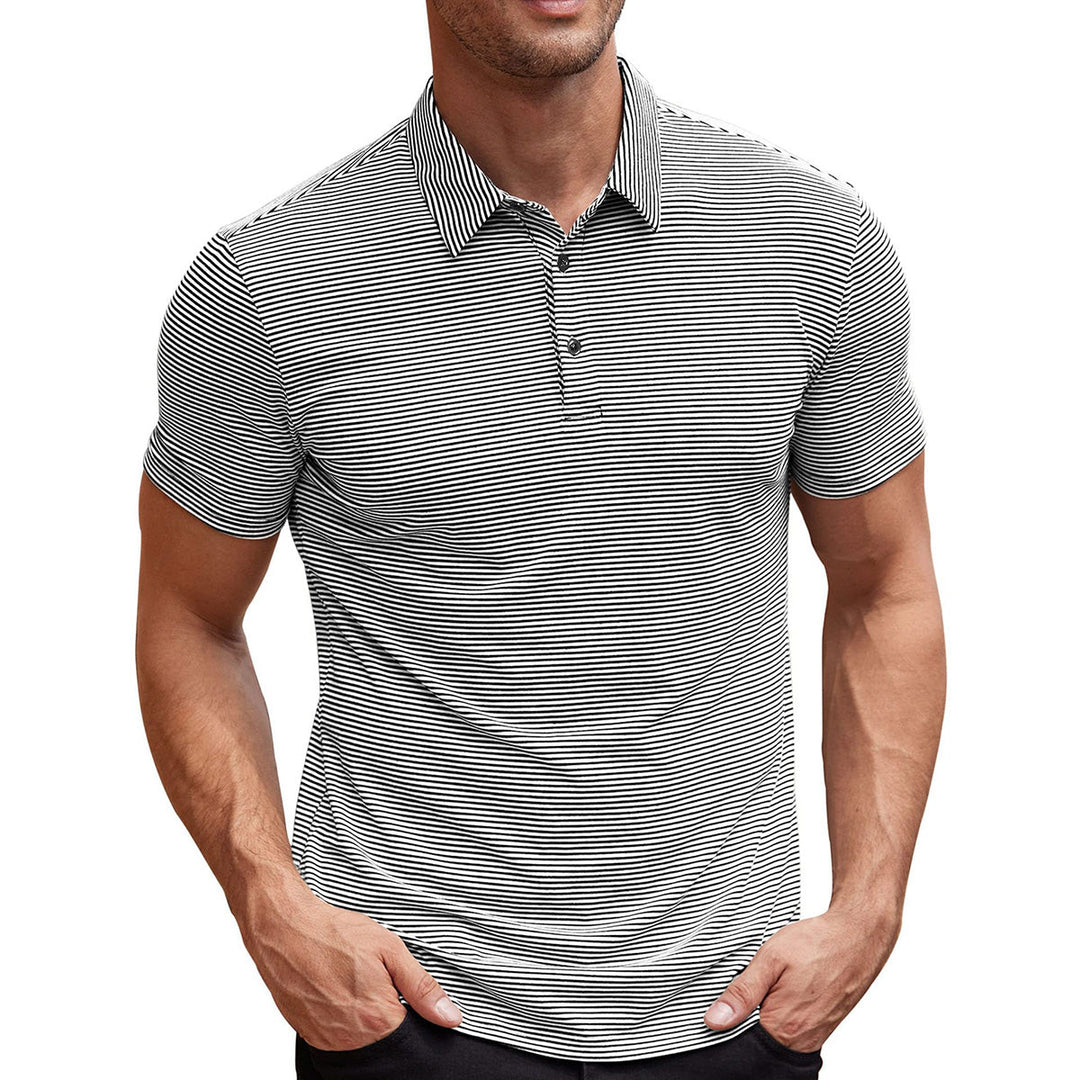 Magnus København | Stribet Polo T-shirt