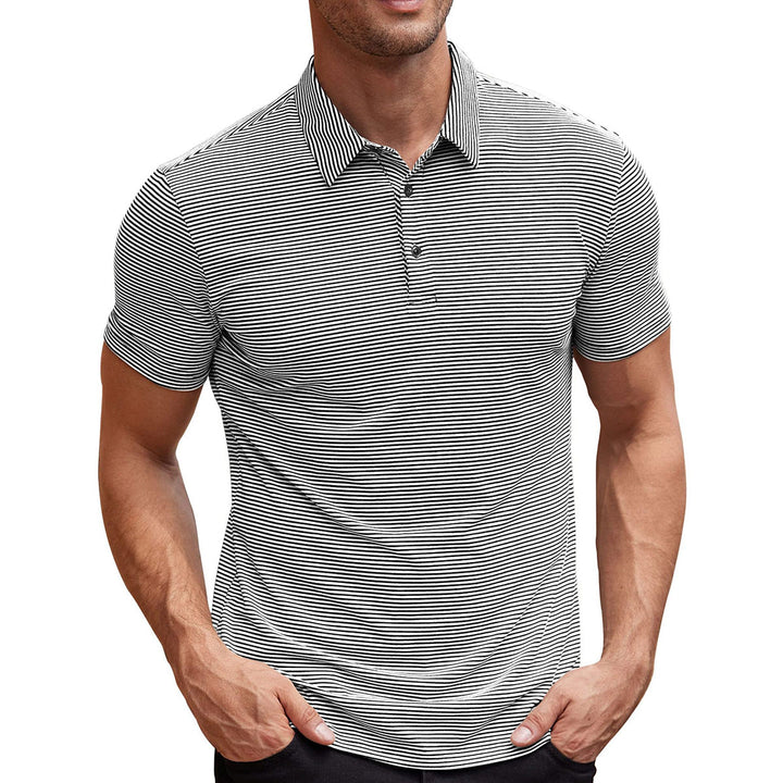 Magnus København | Stribet Polo T-shirt