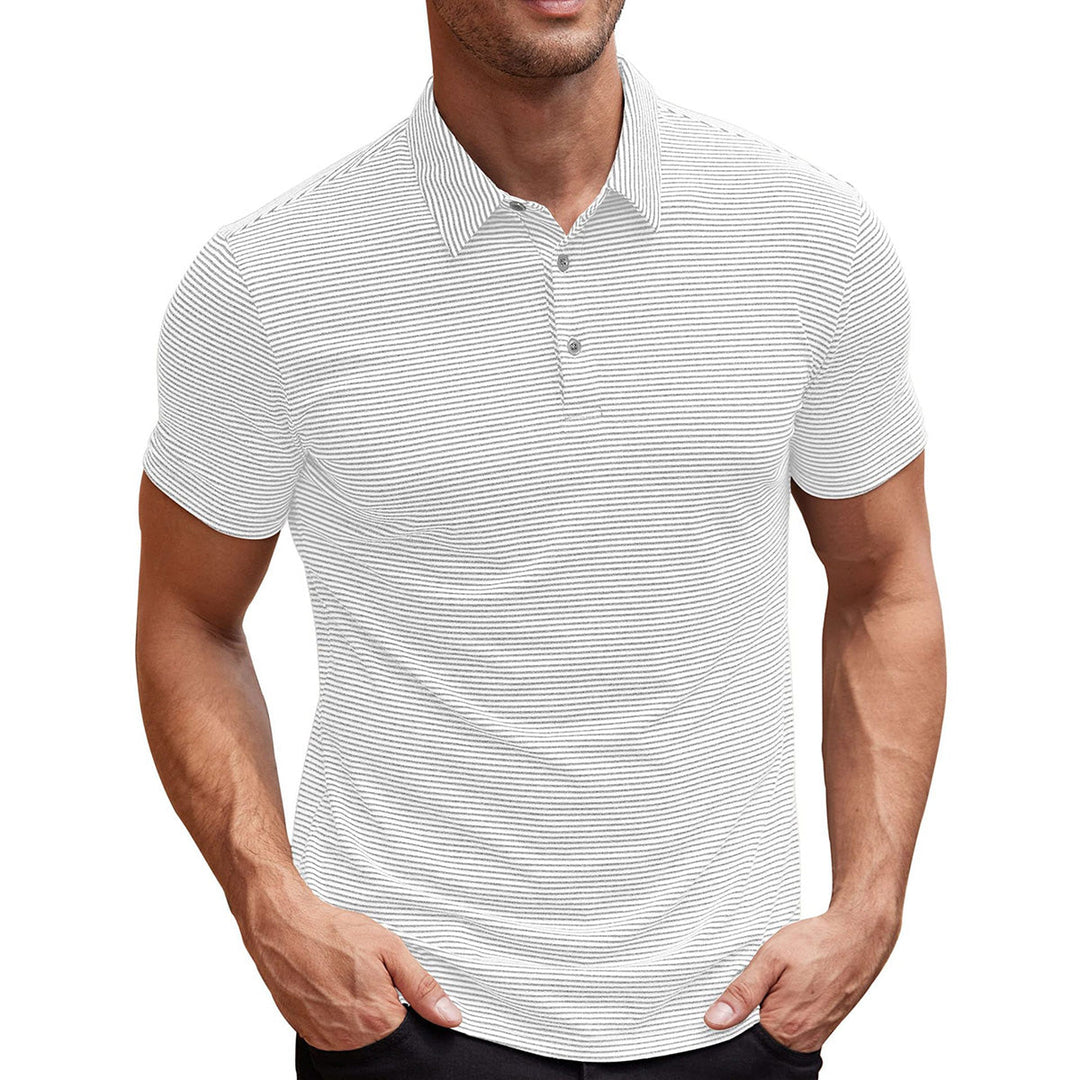 Magnus København | Stribet Polo T-shirt