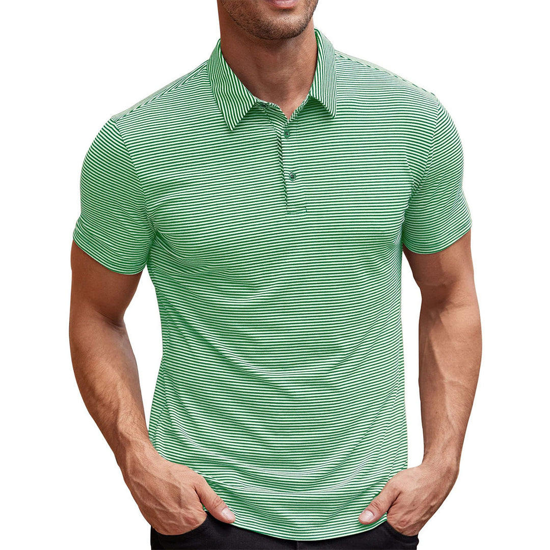 Magnus København | Stribet Polo T-shirt