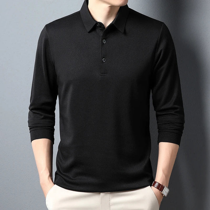 Magnus København | Elegant Langærmet Polo Shirt