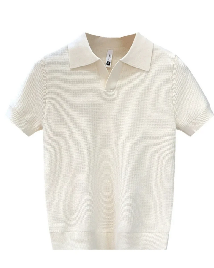 Magnus København | Åndbar Strikket Polo Shirt