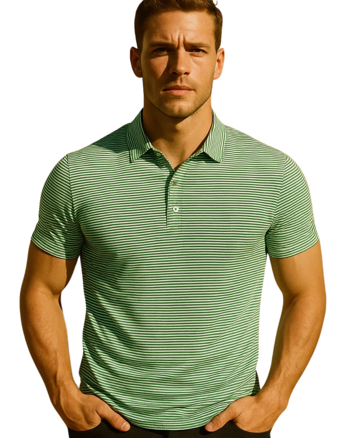 Magnus København | Stribet Polo T-shirt