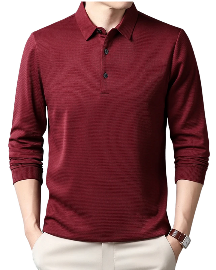 Magnus København | Elegant Langærmet Polo Shirt