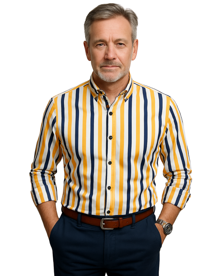 Magnus København | Casual Stribet Herreskjorte