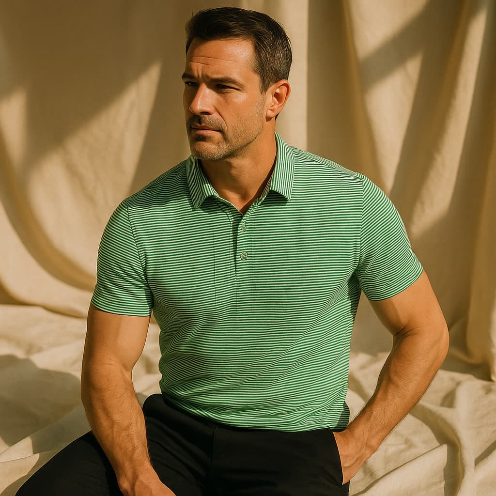 Magnus København | Stribet Polo T-shirt
