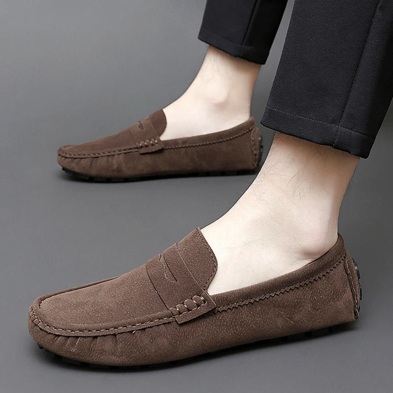 Magnus København | Suede Båd Loafers