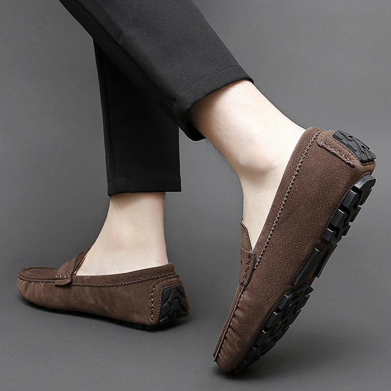 Magnus København | Suede Båd Loafers