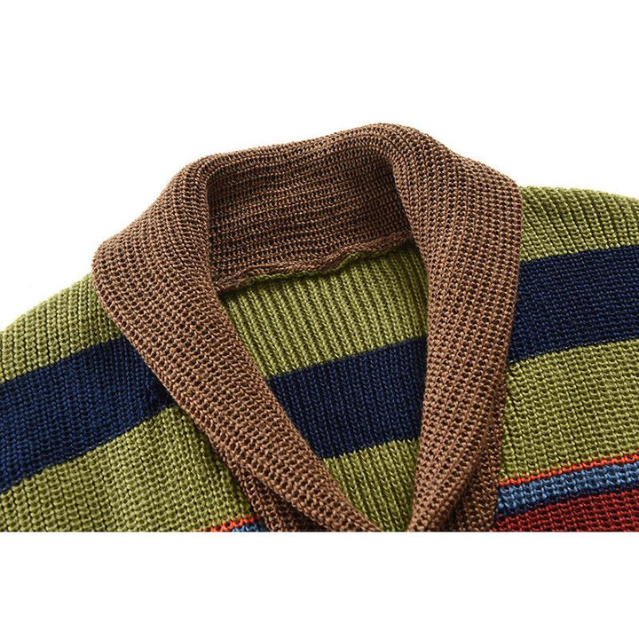 Magnus København | Herre Colorblock Lapel Sweater Jakke