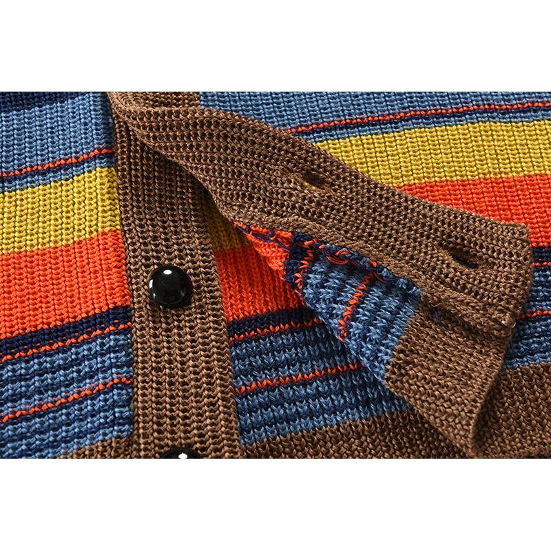 Magnus København | Herre Colorblock Lapel Sweater Jakke